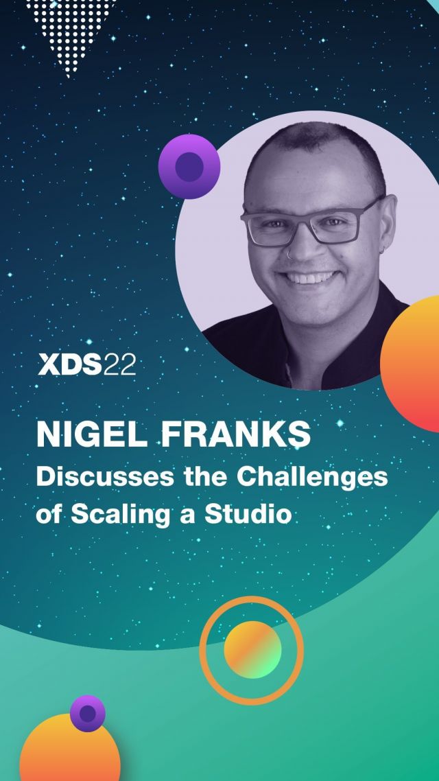 Catch this #XDS2022 presentation as Nigel A. Franks, MBA, Studio Director of Production, Snowed In Studios Inc. - A Keywords Studio discussed “Why Growing a Studio and Innovation Are Harder Than They Should Be.”  Link in bio to watch full video. ⬆️