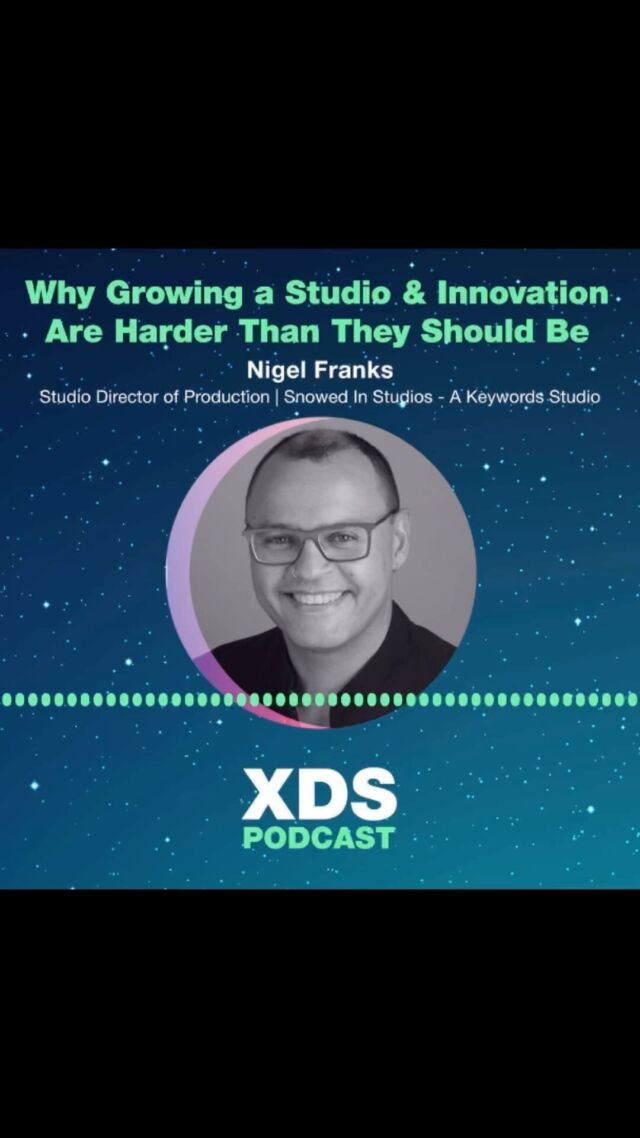 As we gear up for #XDS2023 presentations this week, catch a listen to Nigel A. Franks, MBA, Studio Director of Production at @snowedinstudios, on our podcast!Nigel expands on his award-winning #XDS2022 presentation, “Why Growing a Studio and Innovation Are Harder Than They Should Be.”
Podcast link in bio ⬆️#xds2022 #xds23 #xds2023 #podcast #XDS #xdspodcast #ExternalDevelopmentSummit#xdspodcast
#gamedev #gamedevelopment #gamepublishing #community #event #network #gameindustry #serviceproviders #gamedev