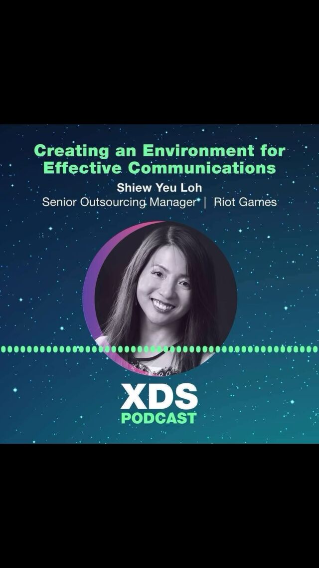 How do you ensure effective communication and cultural understanding within your teams? Our latest #XDSPodcast episode features an insightful presentation delivered at #XDSignite 2024 by the brilliant Shiew Yeu Loh, Senior Outsourcing Manager at Riot Games. Shiew Yeu shares valuable strategies for cultivating effective communication environments, particularly between Western and non-Western teams. Shiew  Yeu emphasizes the importance of fostering alignment, building trust, and encouraging proactive engagement across diverse global teams.#xds2024 #xdsspark #externaldevelopment